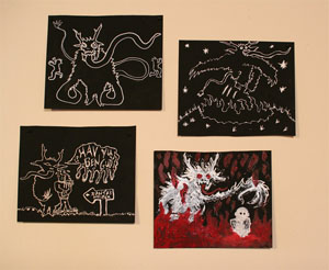 Bruce Neal, drawings