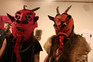 Ryan Swain & Nathan Case-McDonald, Krampi. Masks and furs by Catie Olson