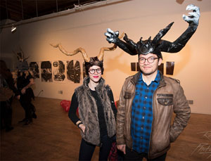 Krampus horn contestants. Photo by Rob Karlic