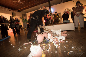 Piñata destroyed