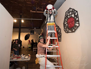 Plate smashing. Photo by Rob Karlic