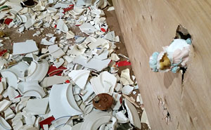 An enduring ceramic projectile