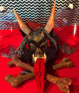 Krampus at photo-op station