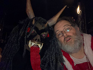 Krampus and Santa